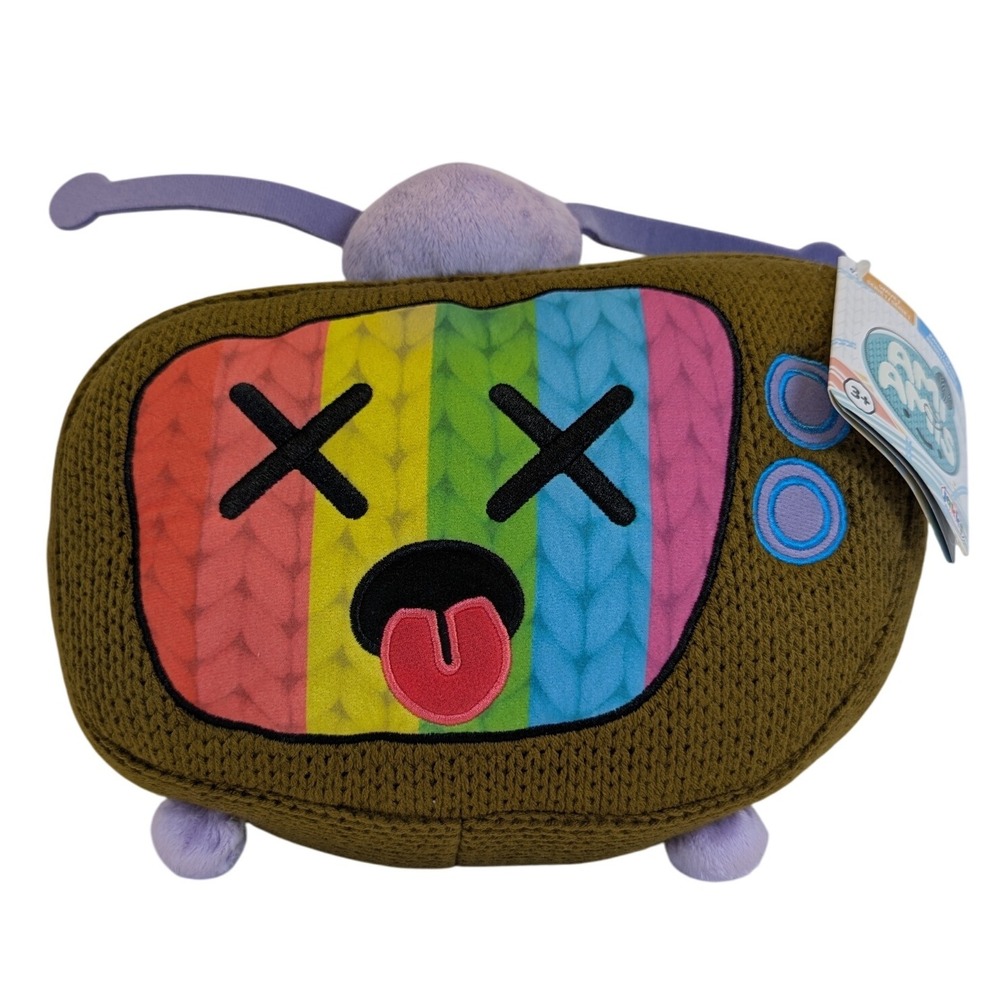 Telly TV Jumbo 10" Wave 1 Jakks Pacific Rainbow Dead Television Plush Ami Amis